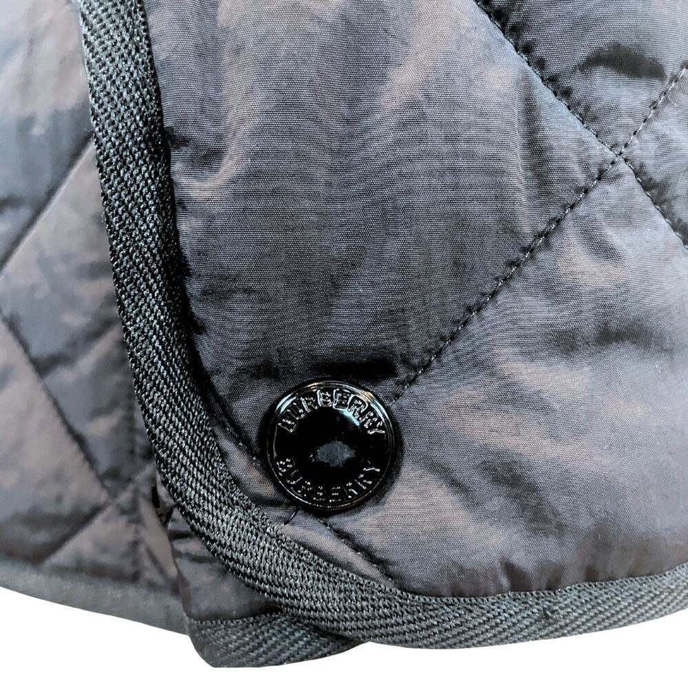 Burberry Coat Quilted Puffer Barn Jacket LOGO Cotswold Black House Check Plaid S - Picture 12 of 16